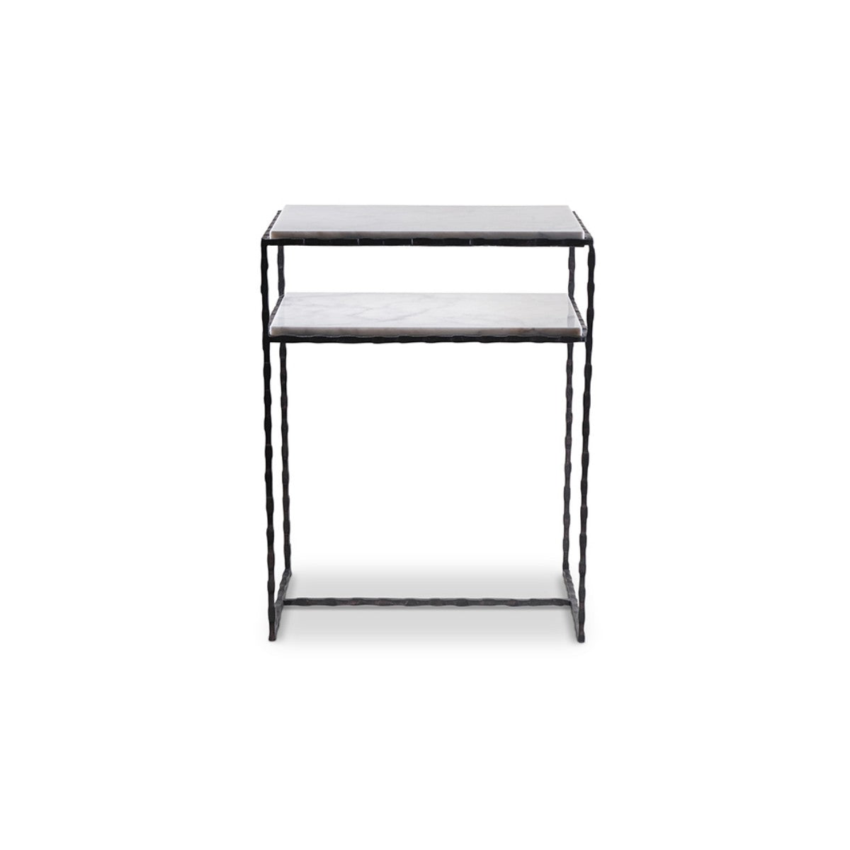 Giacometti Lamp Table - Steel with Calacatta Primavera