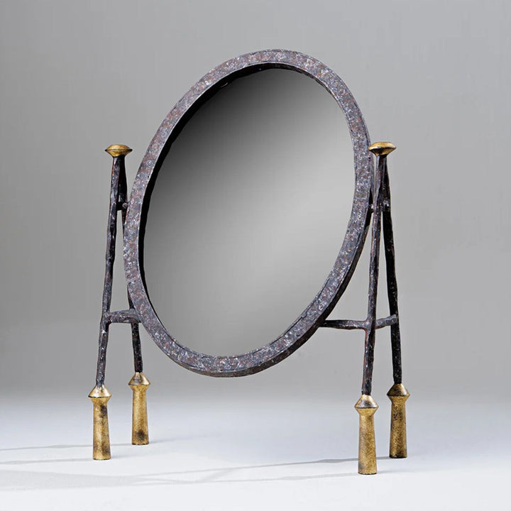 Stanley Dressing Mirror - Old Rust and Gold