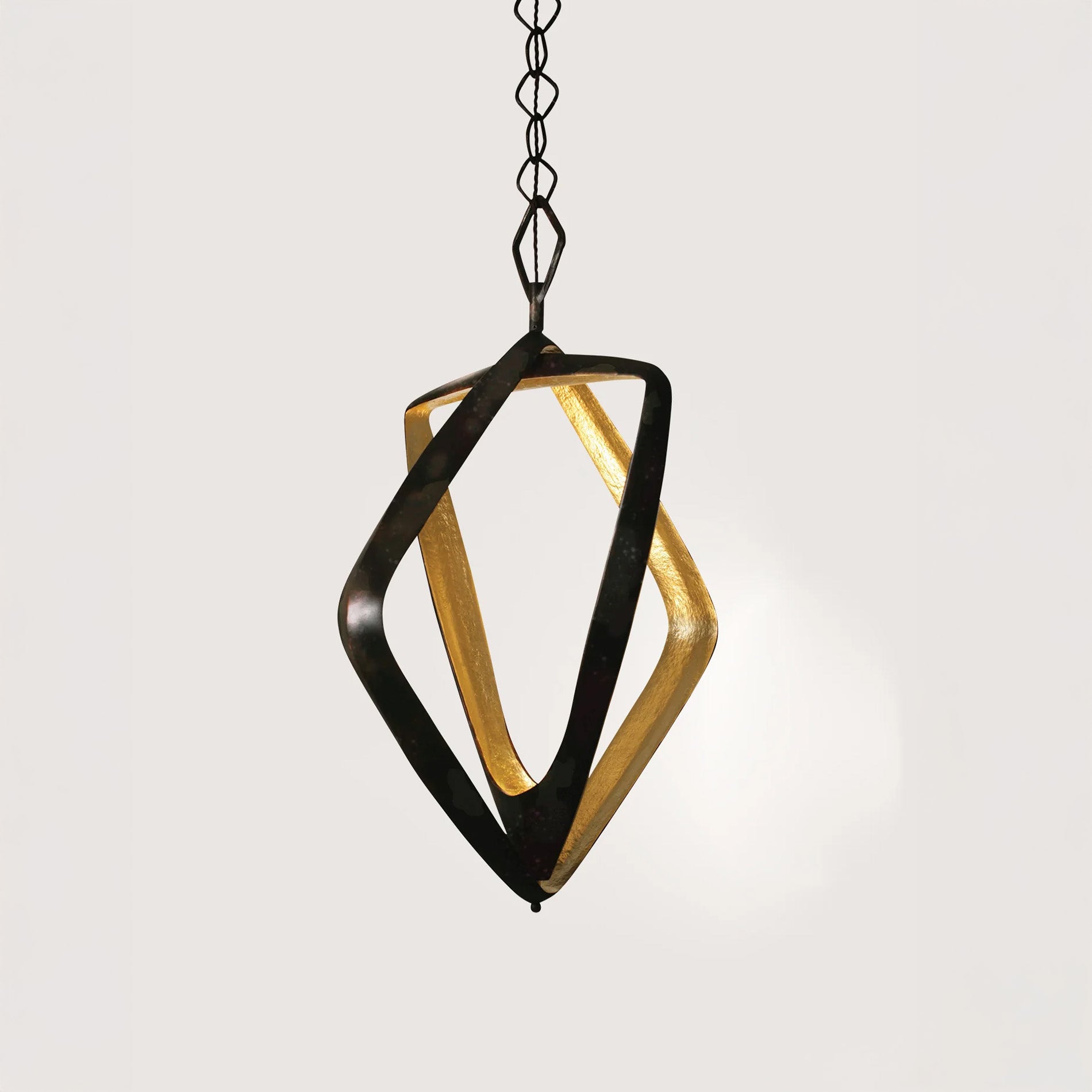 Bianca Chandelier - Fired Copper - Bright Gold