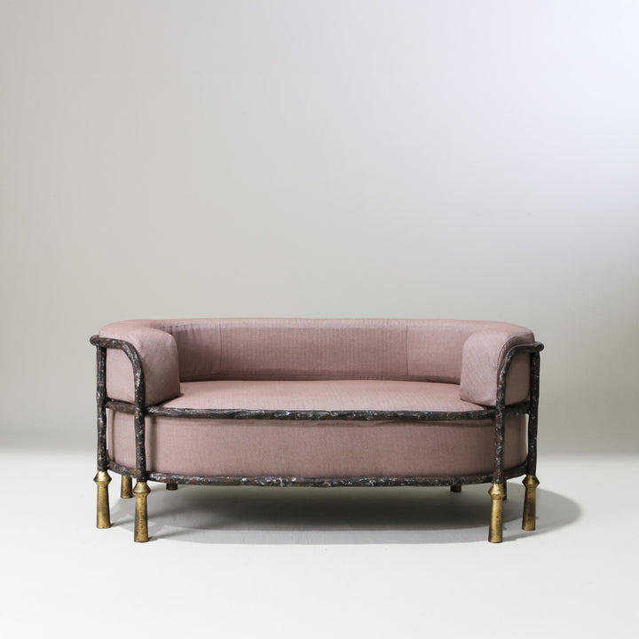 Stanley Dog Bed - Old Rust and Distressed Gold