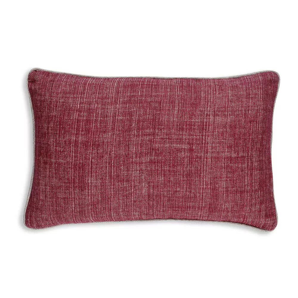 Large Oblong Cushion in Back to the Fuchsia, 21 x 13.5 Inches