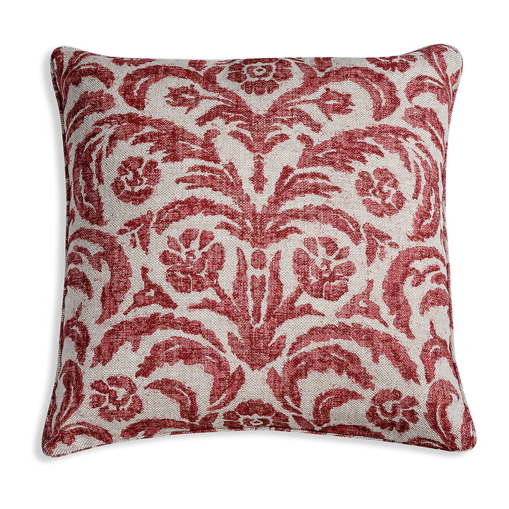 Large Square Cushion in Pink Marlborough, 21 x 21