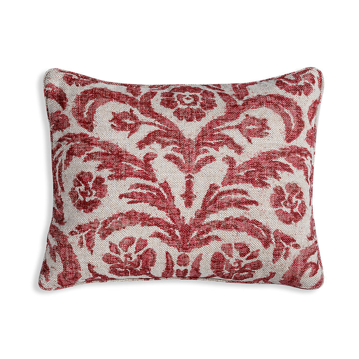 Small Oblong Cushion in Pink Marlborough, 17 x 14