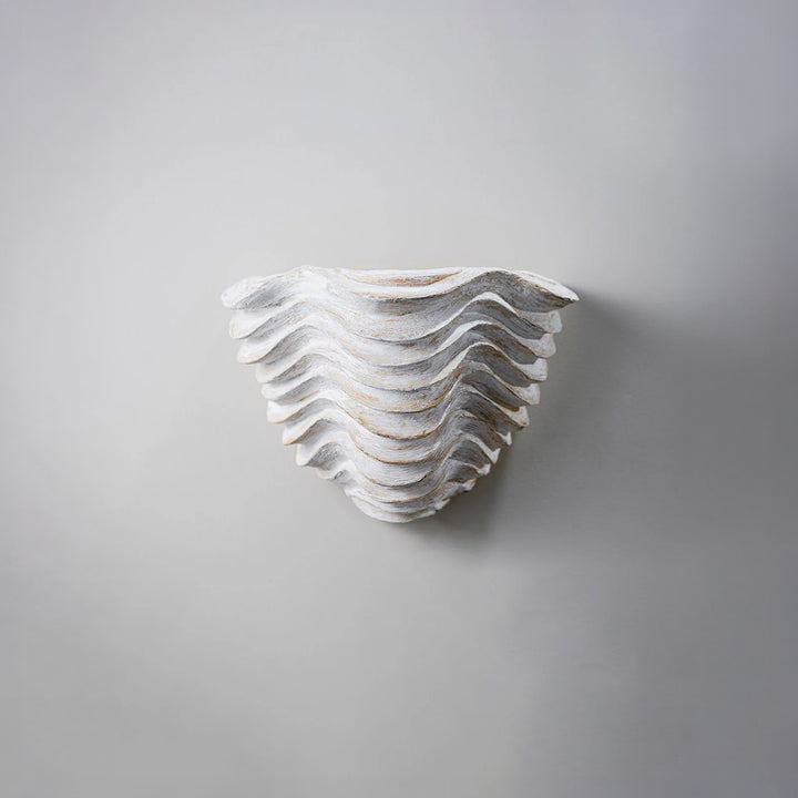 Clam Shell Wall Light Small - Drift White