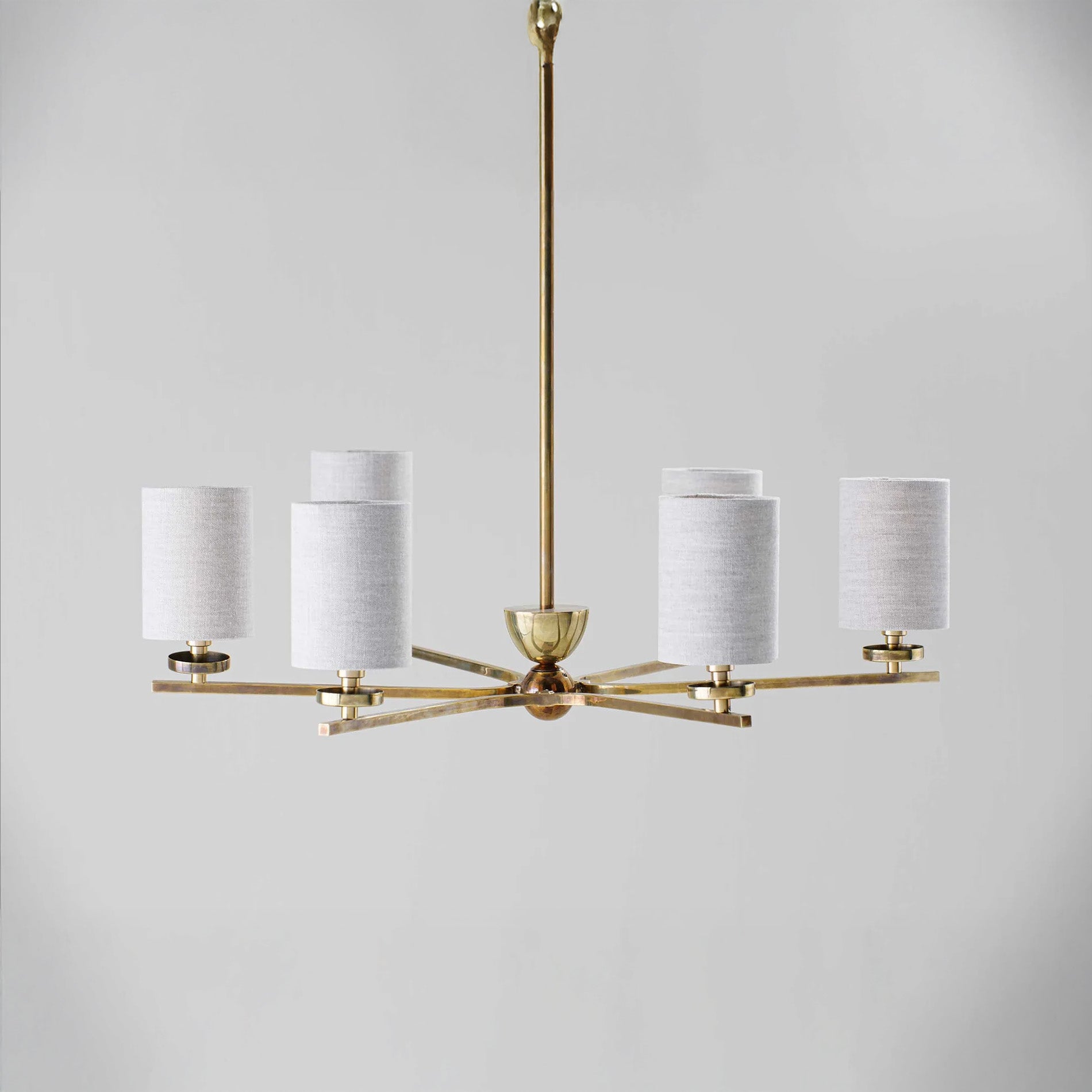Clare Chandelier - Antiqued Brass
