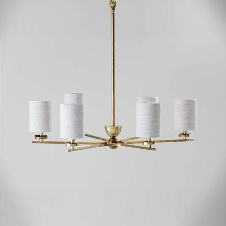 Clare Chandelier - Antiqued Brass