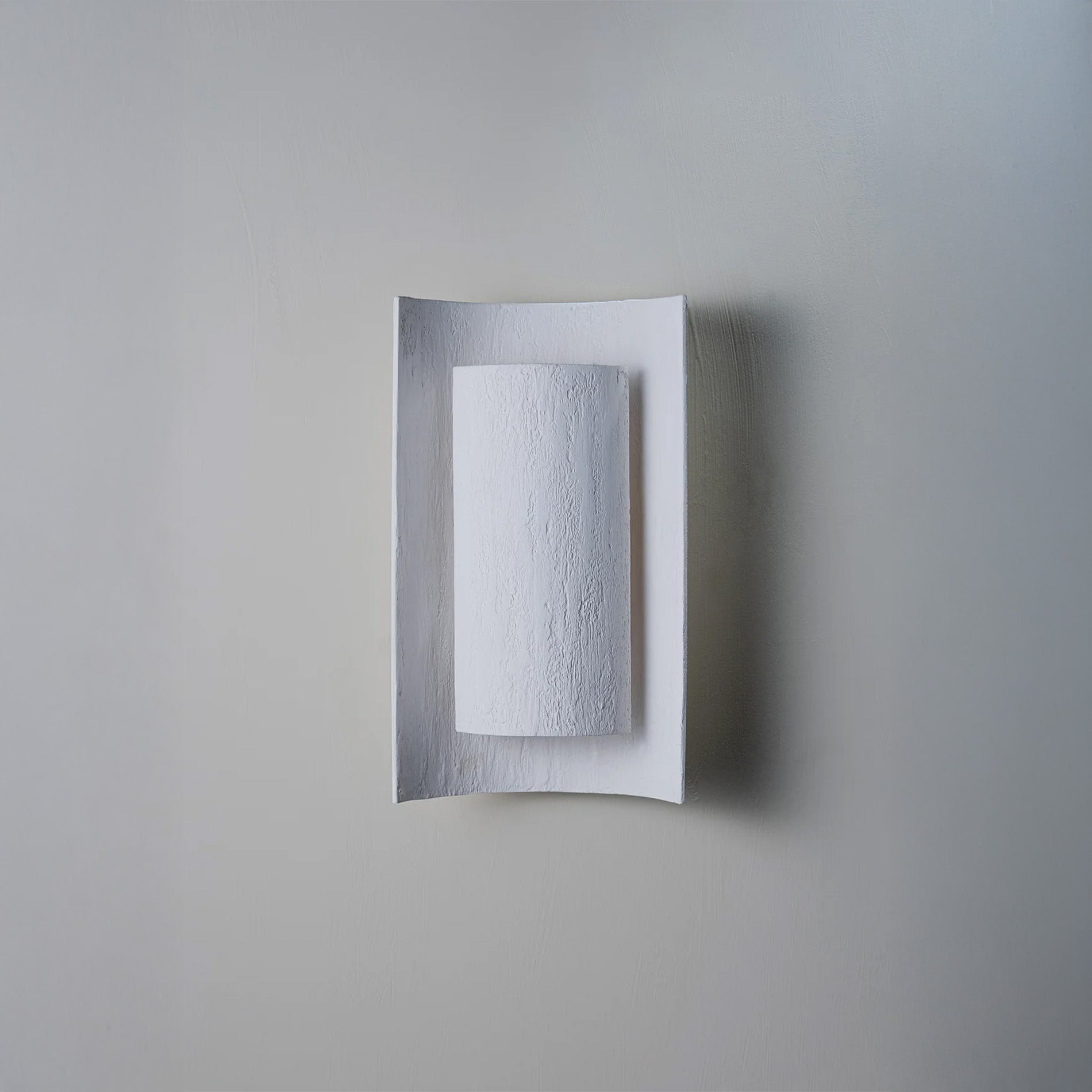 Covex Textured Wall Light - Plaster White