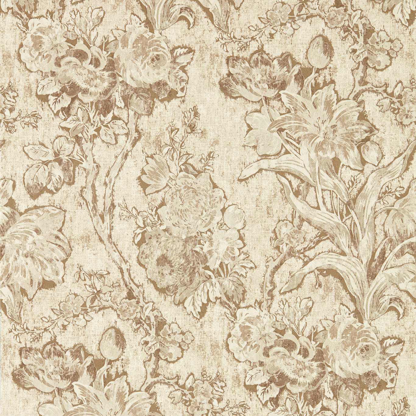 Fringed Tulip Toile - Jute