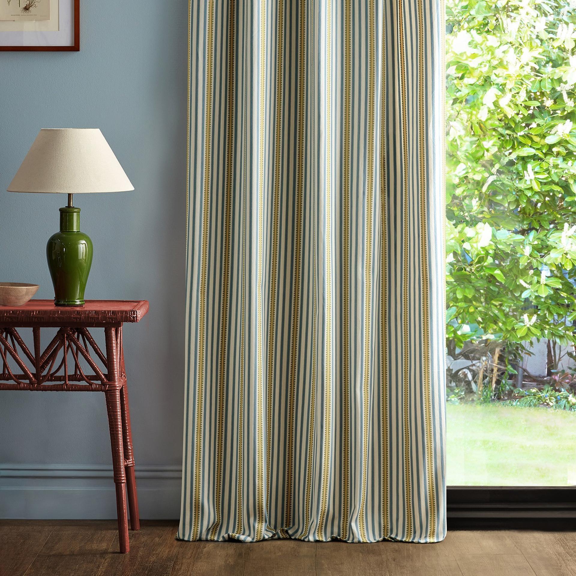 Barneby Stripe - Woad / Olive
