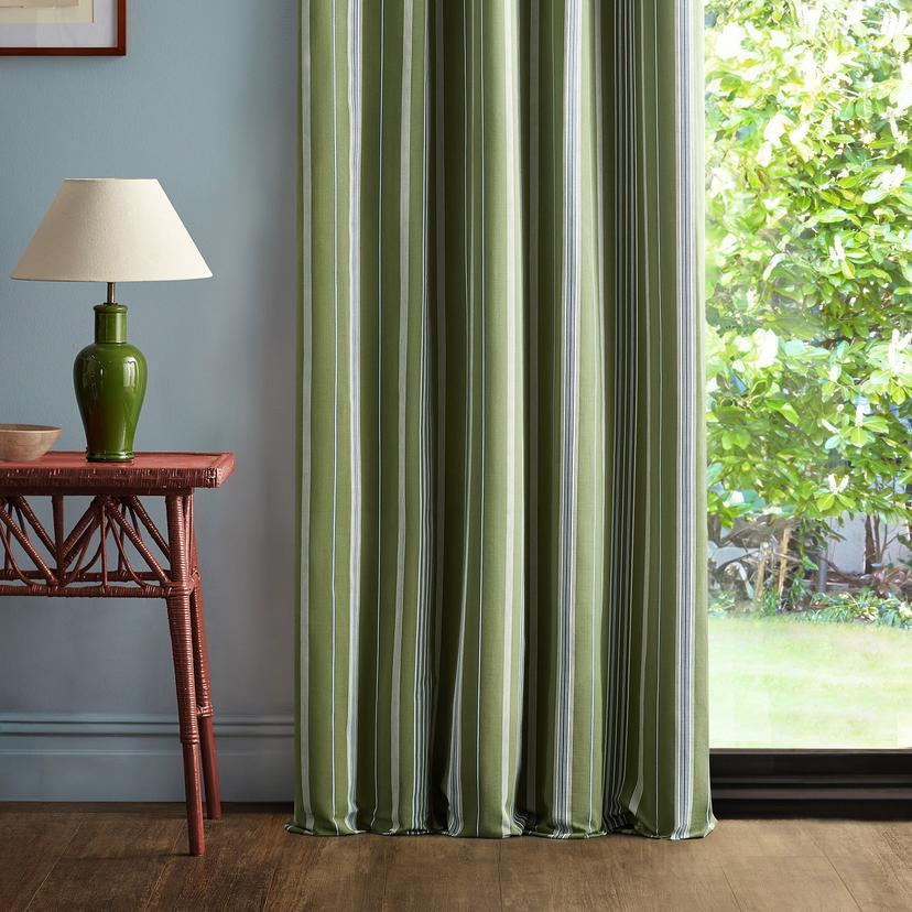 Latimer Stripe - Avocado / Indigo