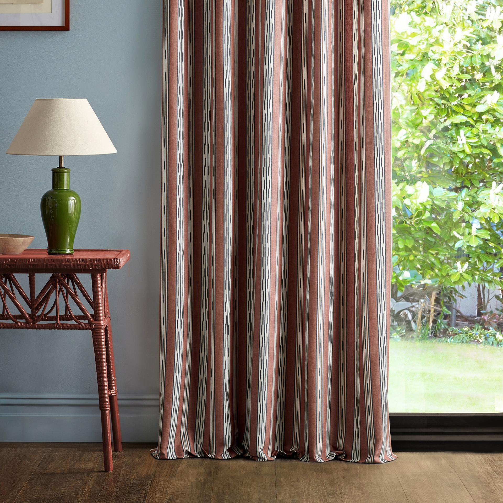 Jamandi Stripe - Madder / Indigo