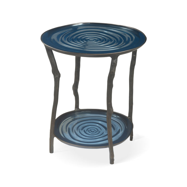 Droplet Side Table With Shelf