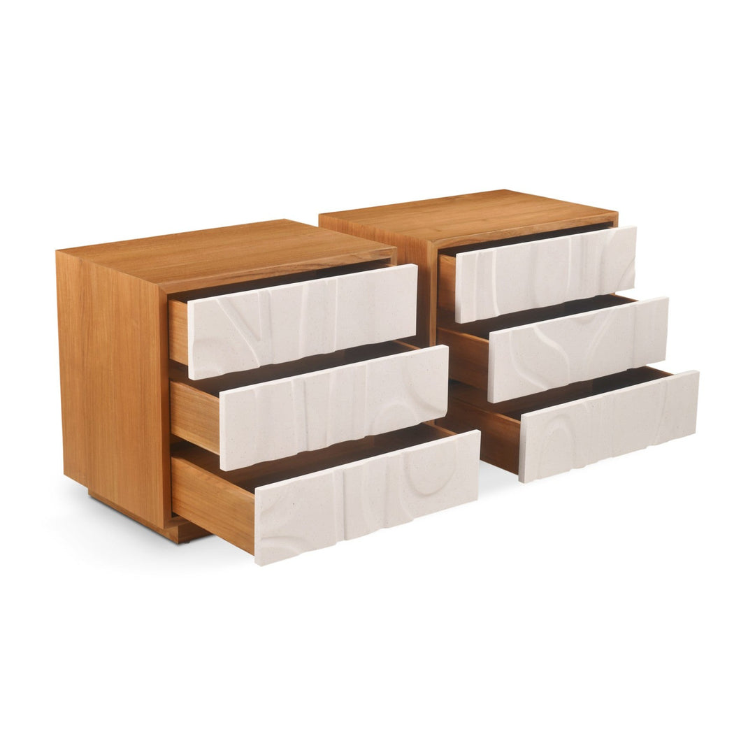 Edifice Bedside Table - Right Facing