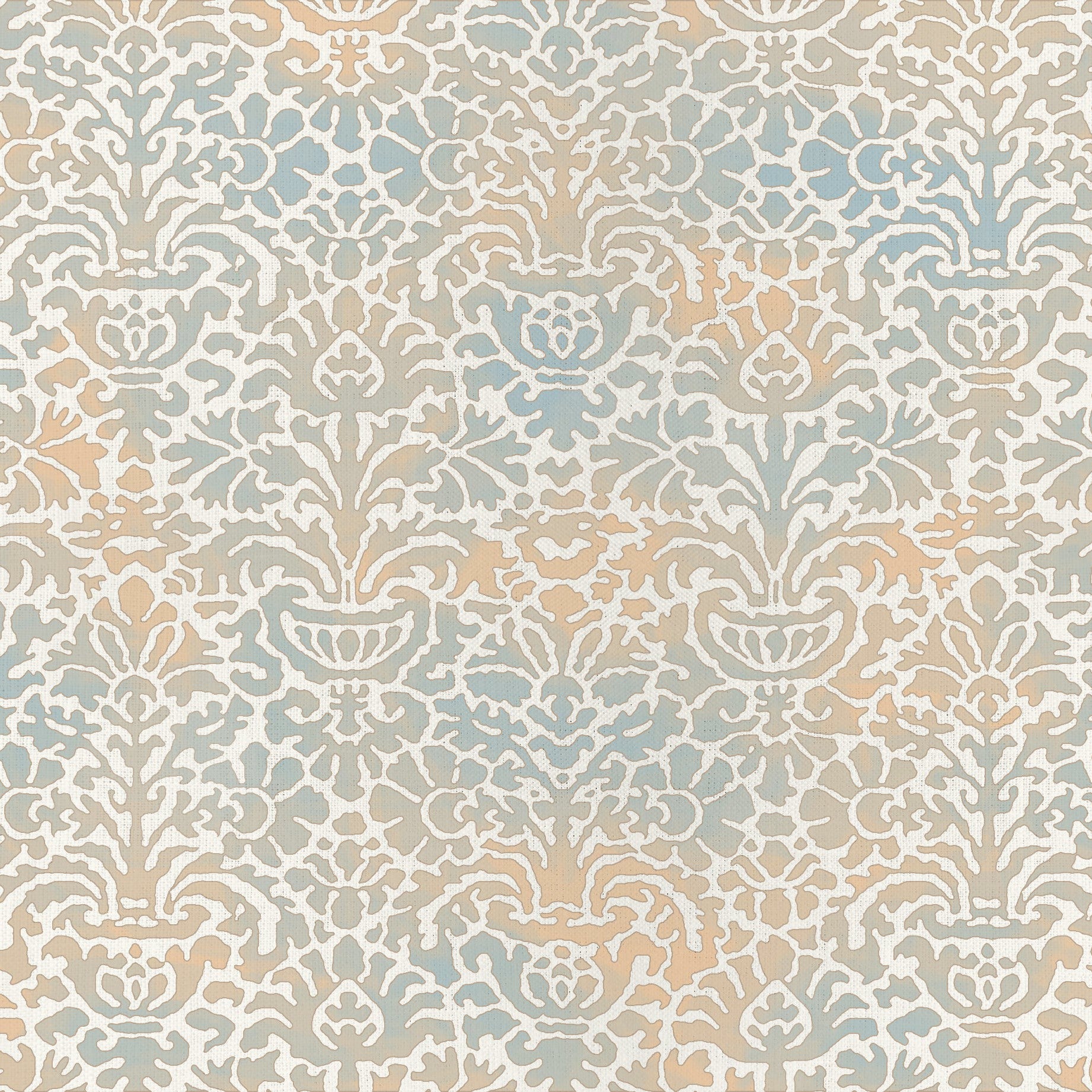 Florentine - Resist Apricot-Azul / Natural