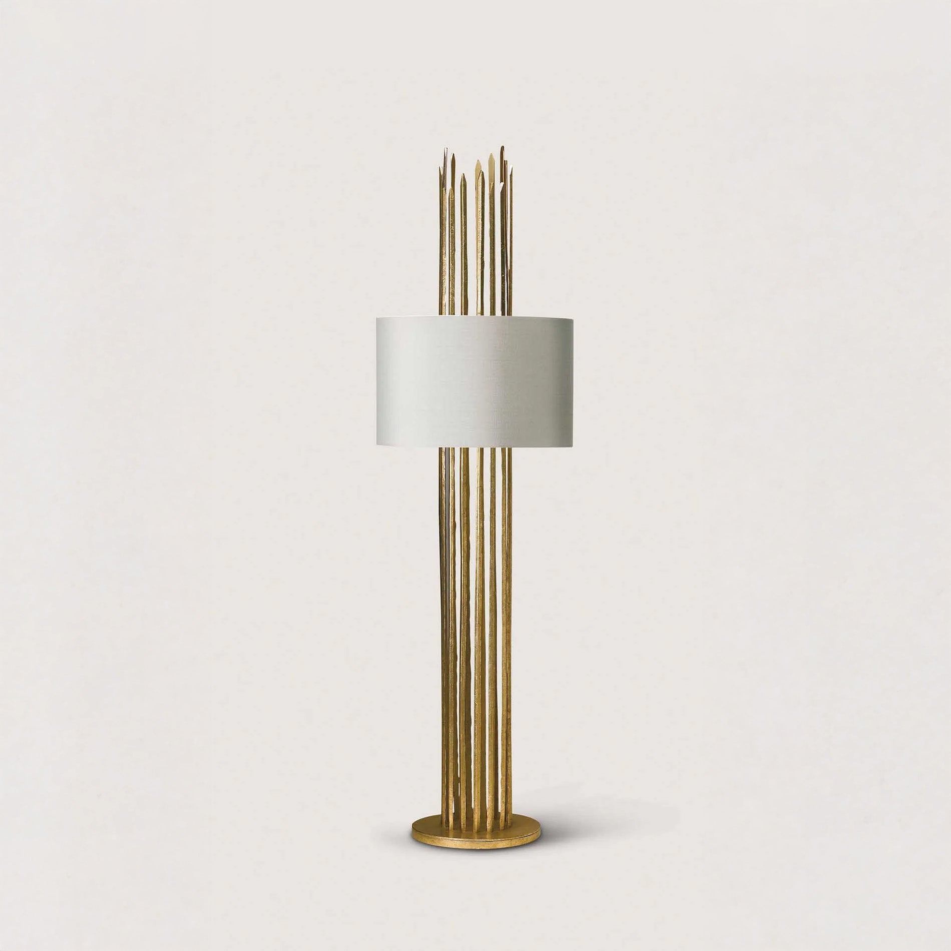 Flynn Caged Lamp - Gold