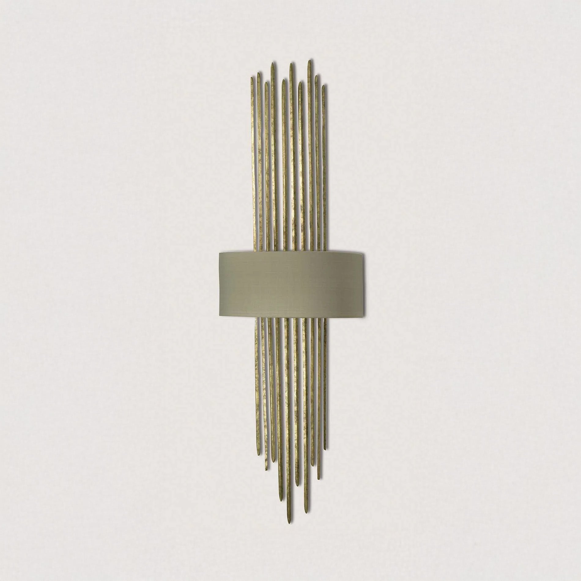 Flynn Caged Wall Light - White Gold