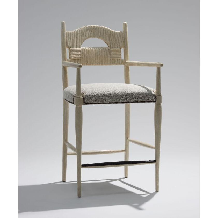 Dordogne Barstool With Arms
 (Woven Back, Tight Seat)