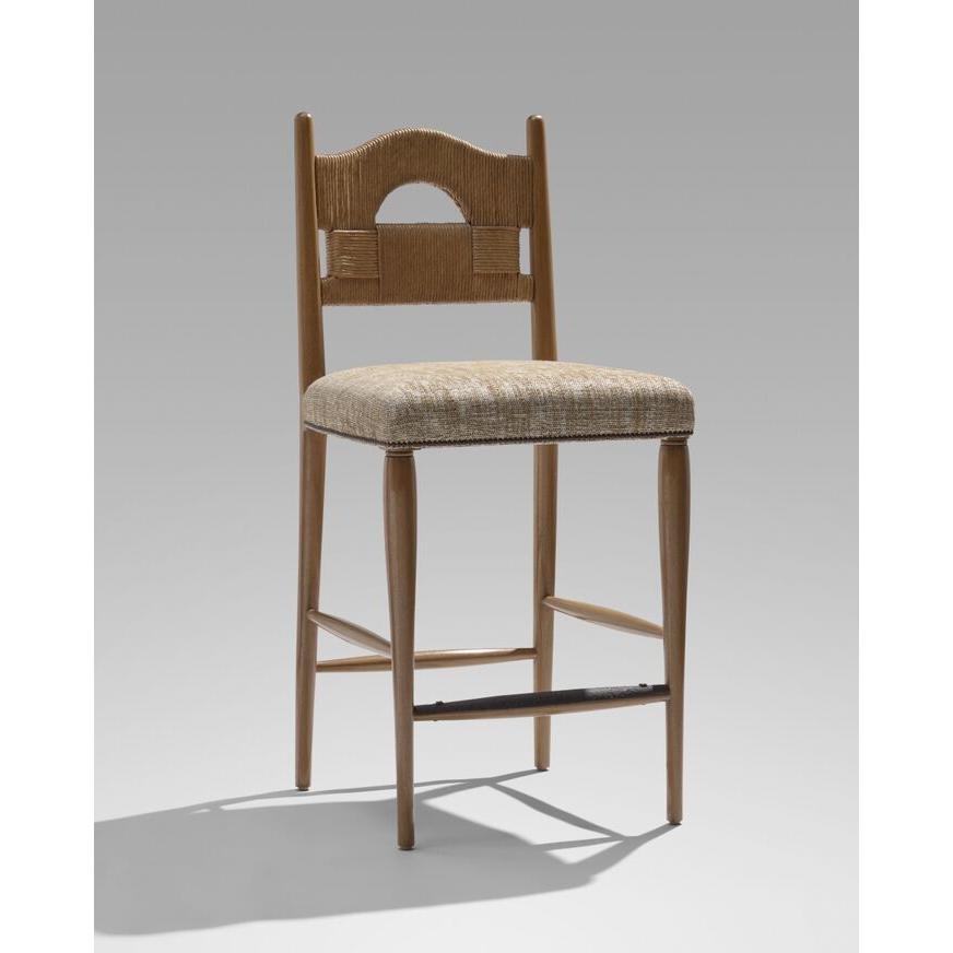 Dordogne Armless Barstool (Woven Back, Tight Seat)
