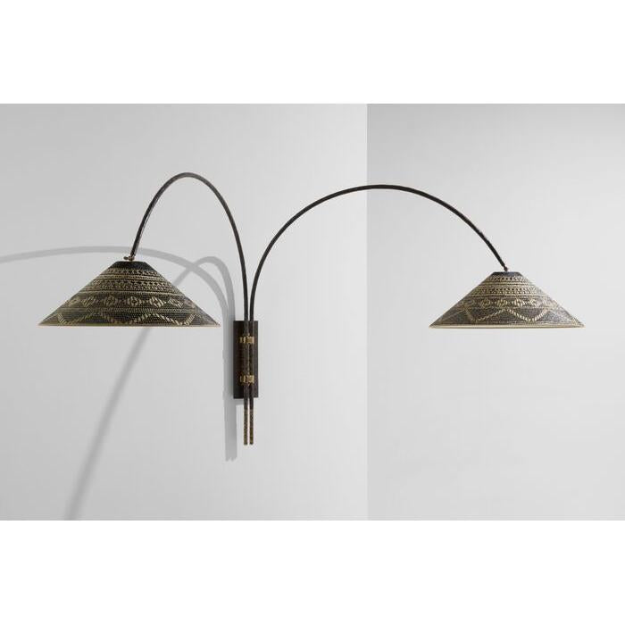 Nove Two Arm Wall Lamp
 (48 Deep)
