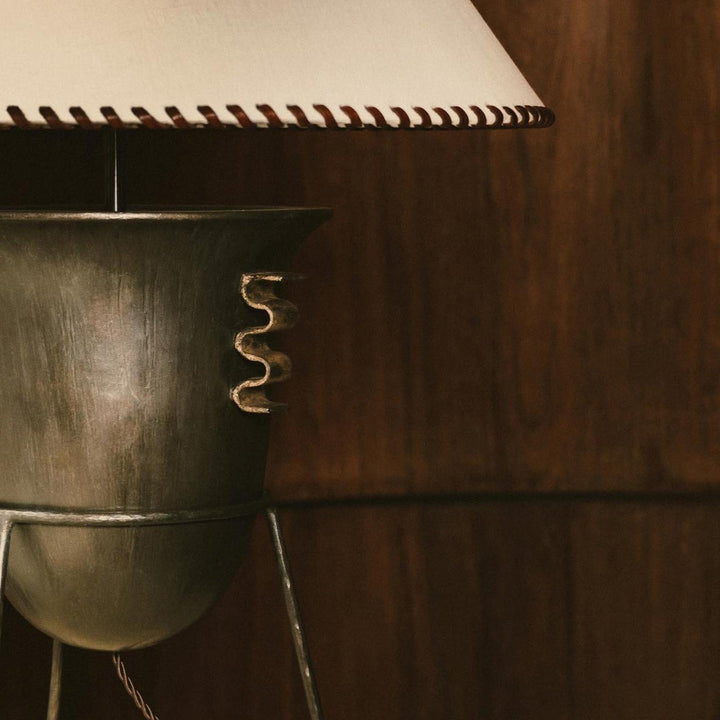 Etrusco Lamp - New Bronze and Distressed Gold