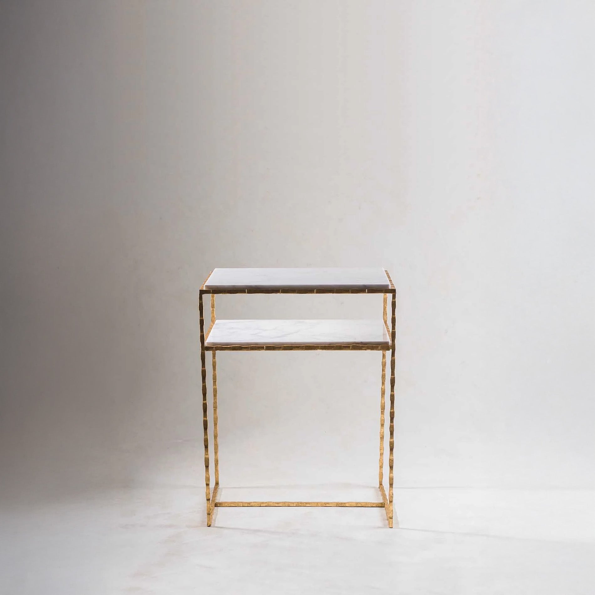 Giacometti Lamp Table - Gold with Calacatta Primavera
