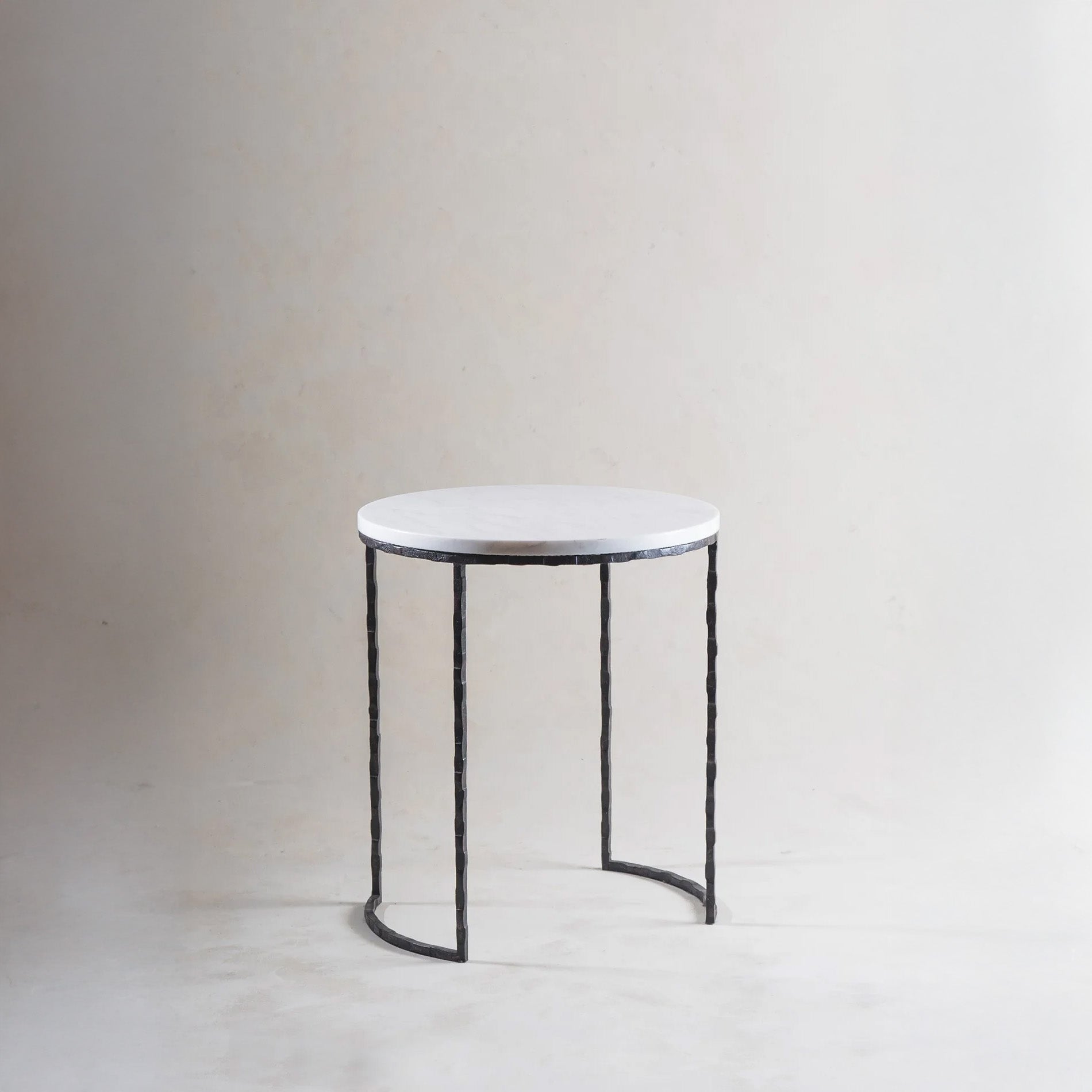 Giacometti Smoking Table - Steel with Calacatta Primavera