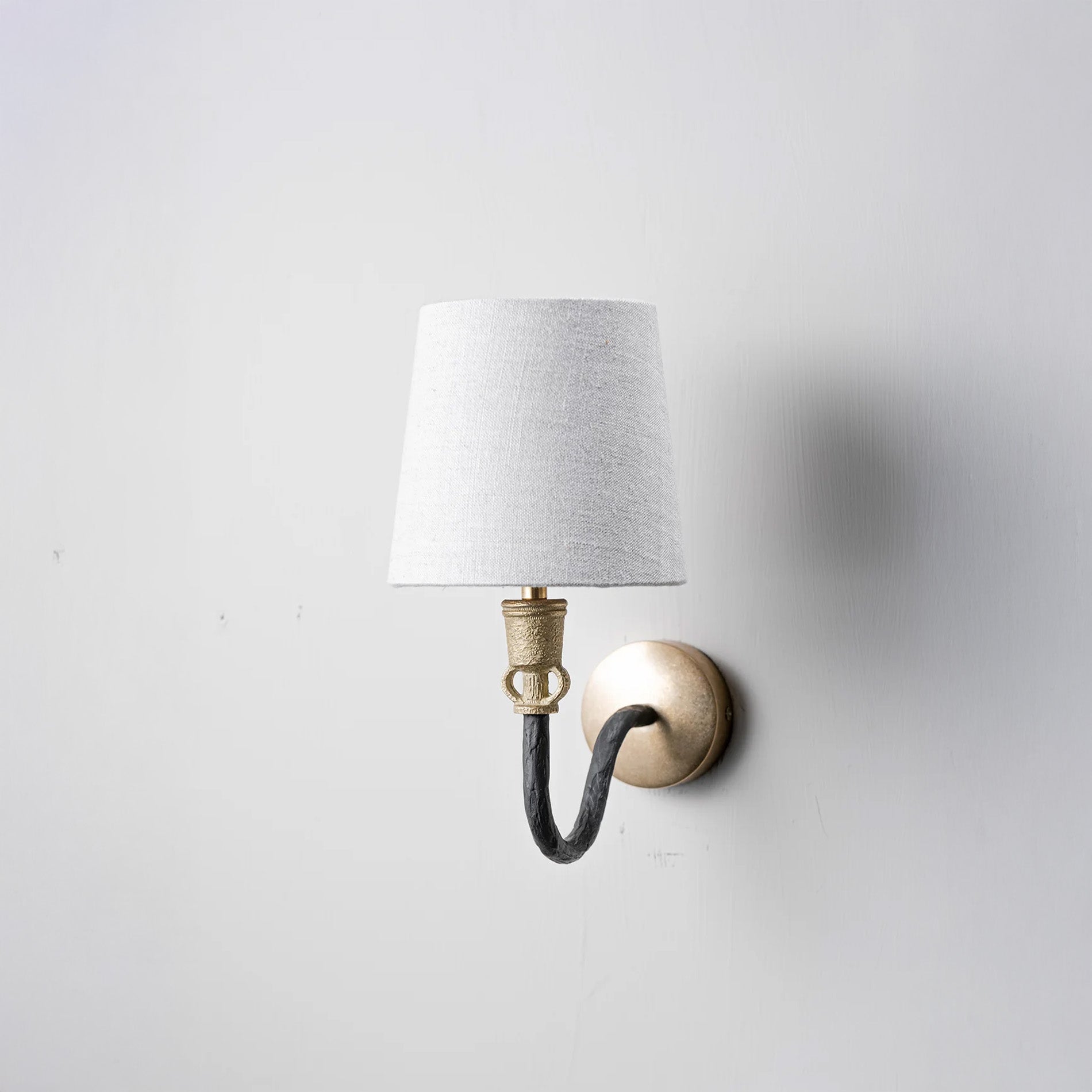 Gigi Wall Light - Black with Brass