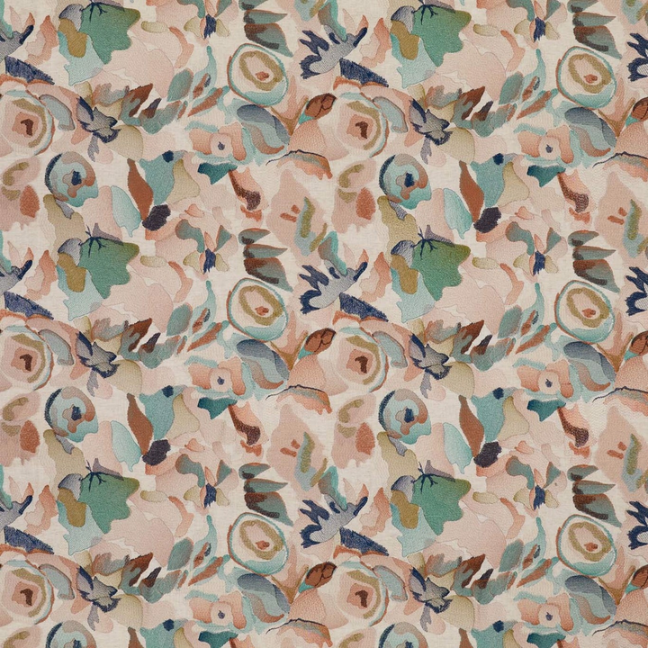 Flores Embroidery - Rust / Burgundy / Forest