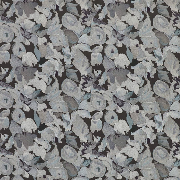 Flores Embroidery - Charcoal / Slate / Beau
