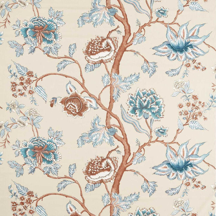 Indienne - Terracotta / Azul
