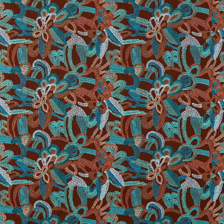 Ania - Burgandy / Spice / Turquoise