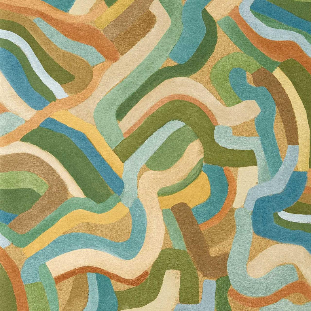 Spiralis - Ochre / Turquoise / Forest