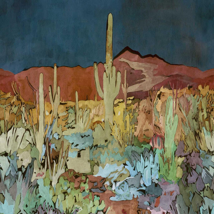 Saltillo - Midnight / Burnt Umber / Azure