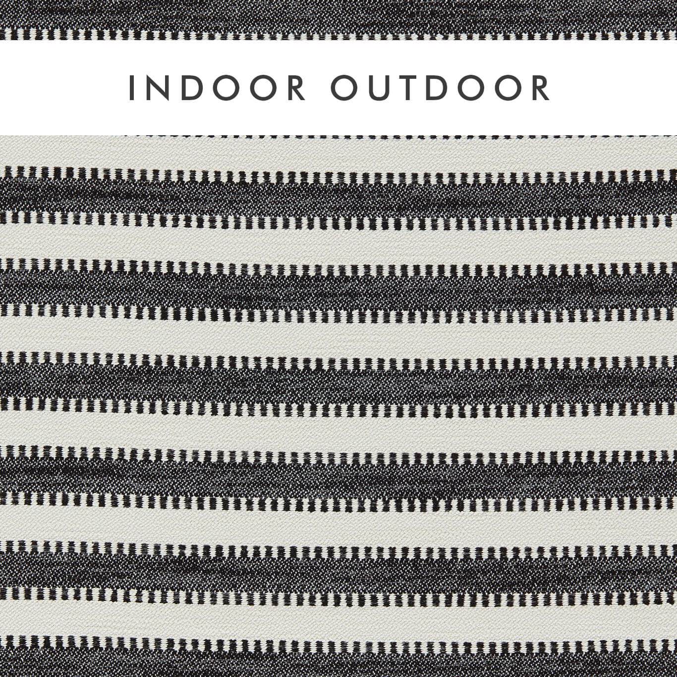 Ocala Stripe - Black Earth  / Chalk