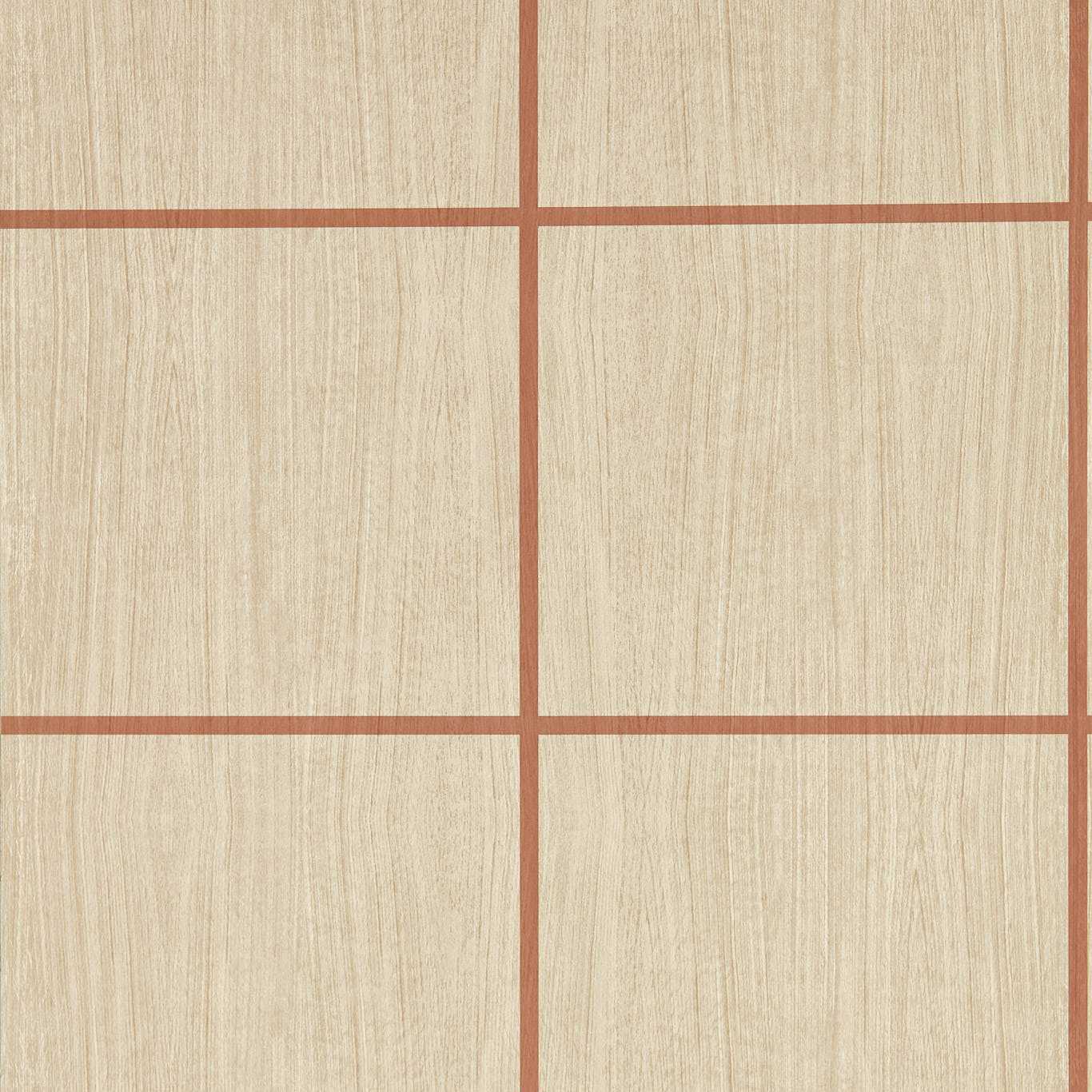 Wood Blocks - Oak / Terracotta Gloss