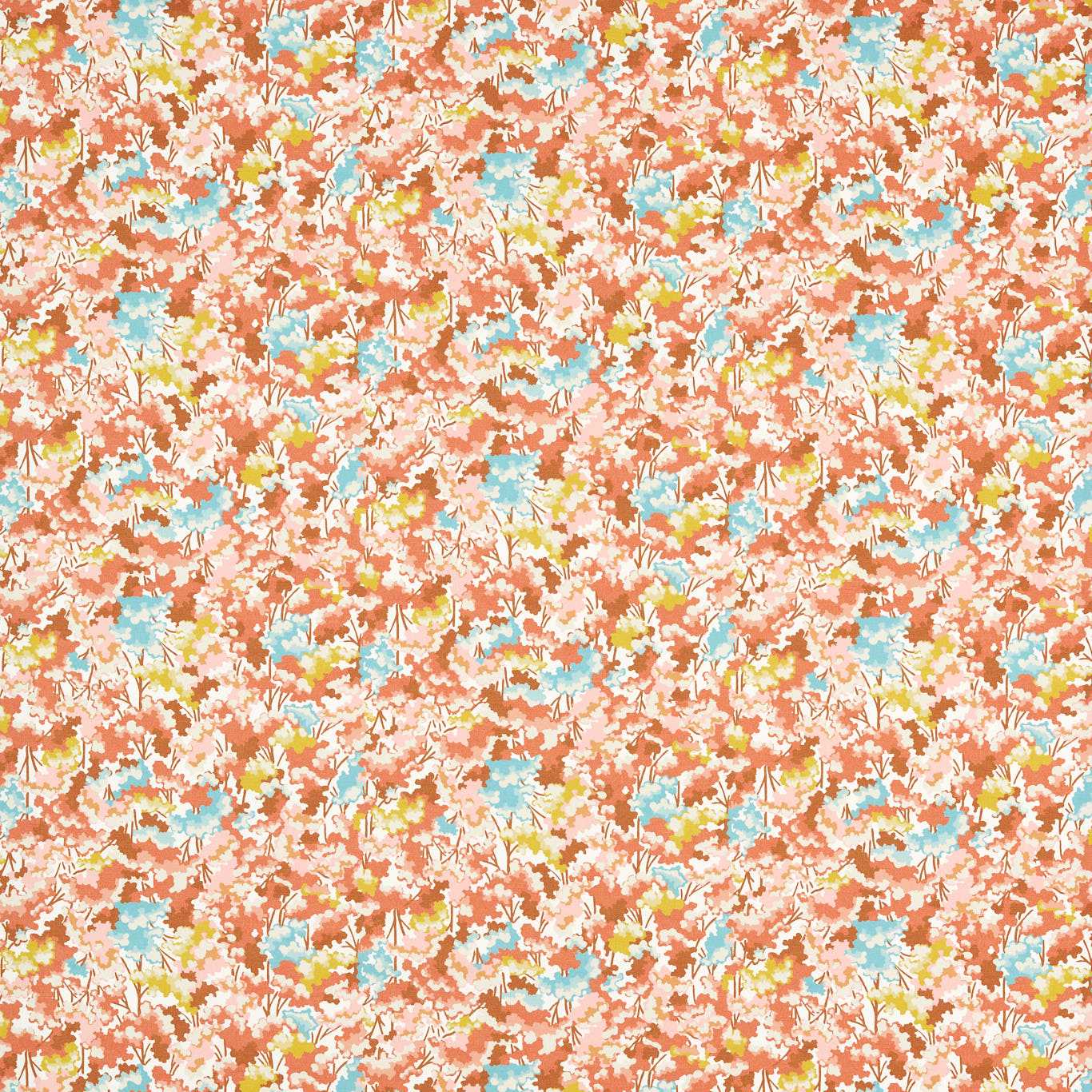 Tree Tops - Baked Terracotta / Azul / Honey