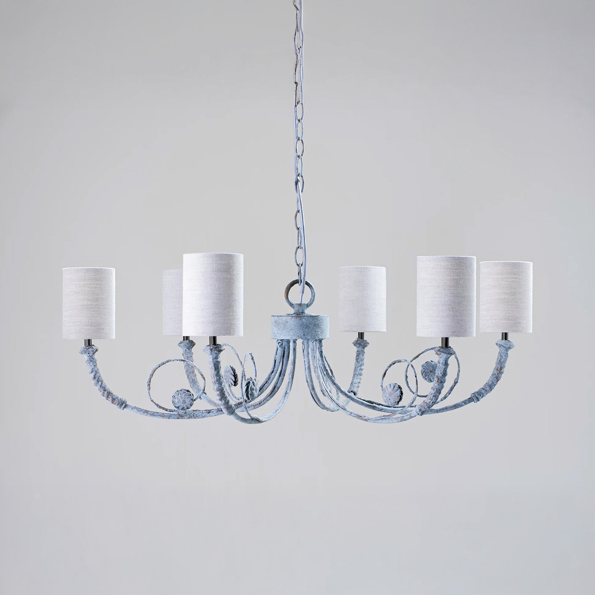 Holbein Chandelier - Blue Verdigris