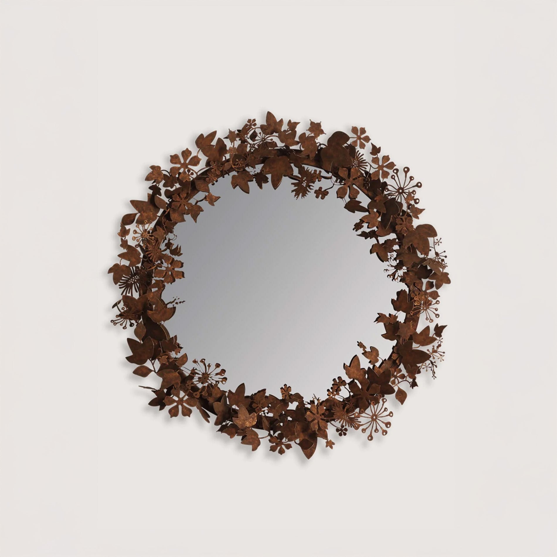 Ivy Shadow Mirror - Forest Rust