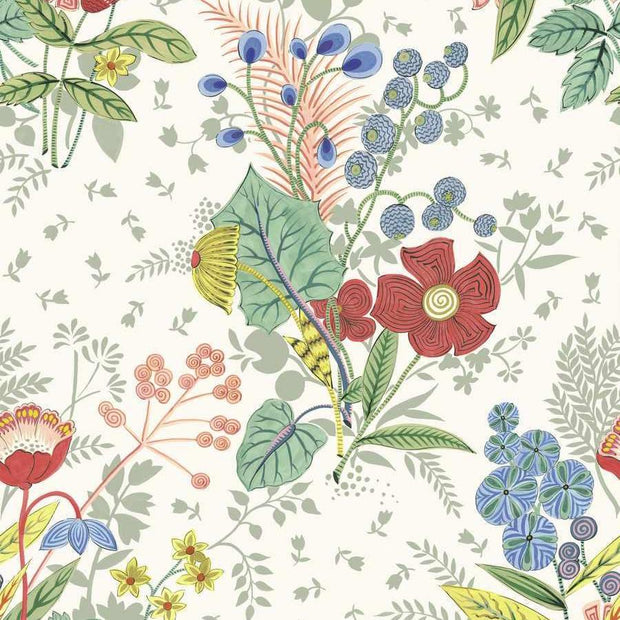 Jardin D'Ete Wp - Sage / Coral