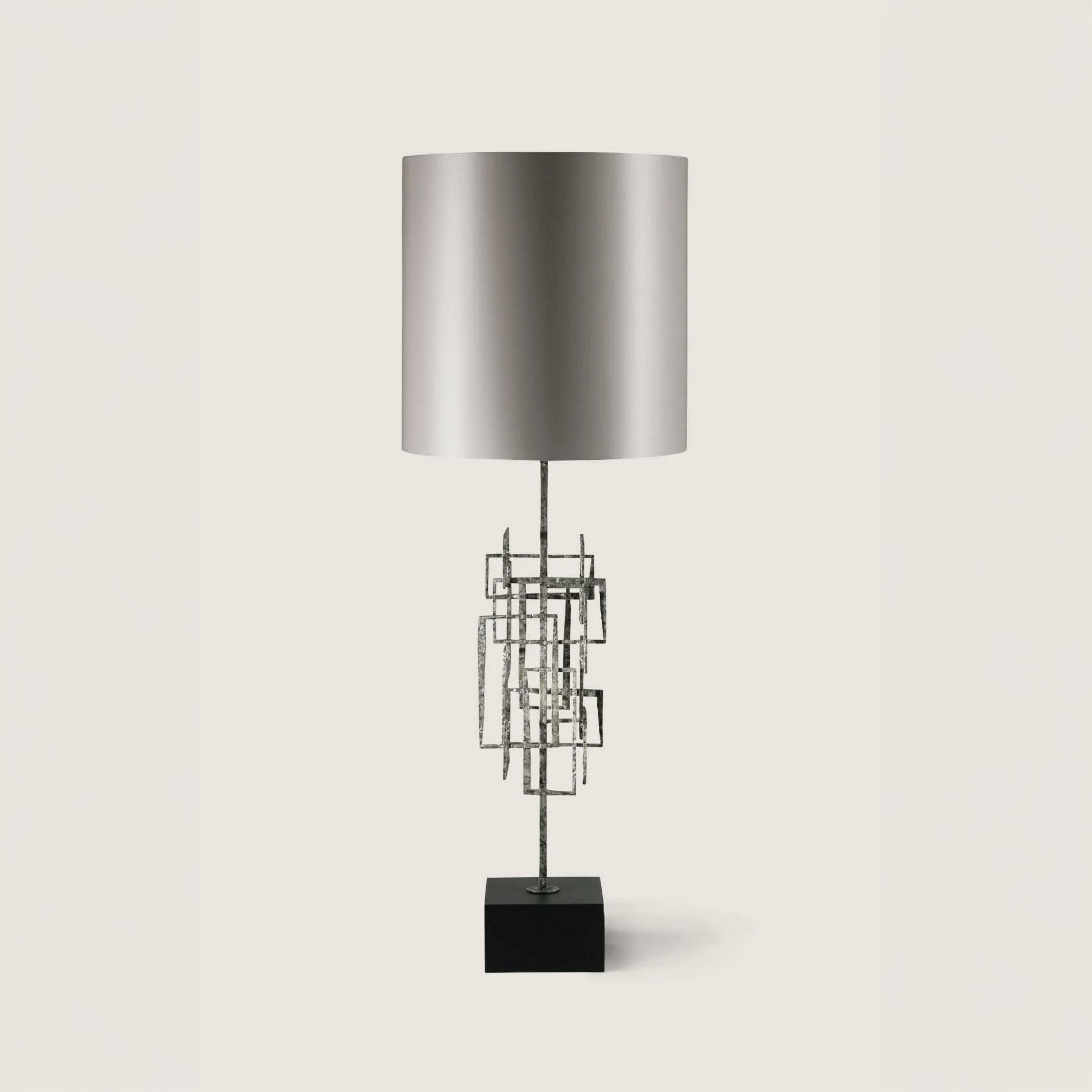 Kinetic Lamp - Gurney Silver - Slate Base