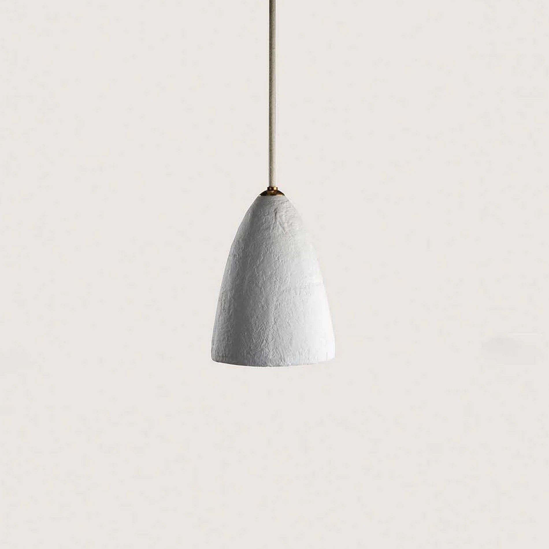 Large Ellory Pendant - Plaster White