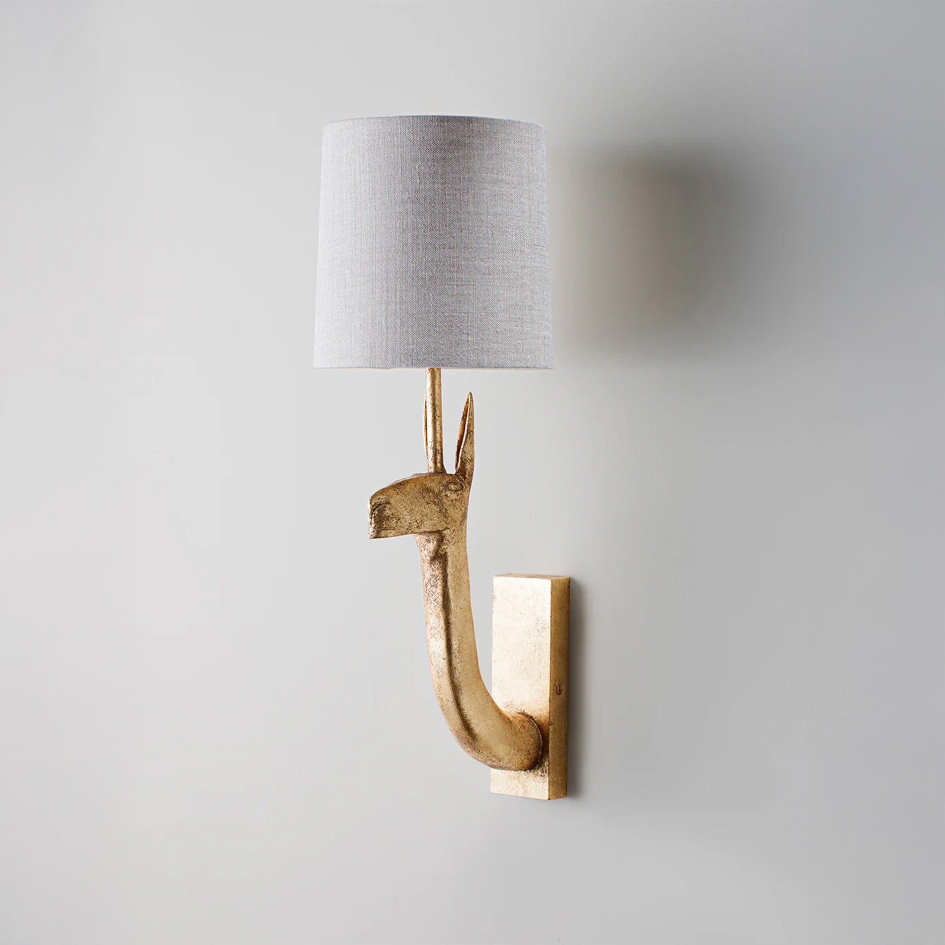 Llama Wall Light - Decayed Gold