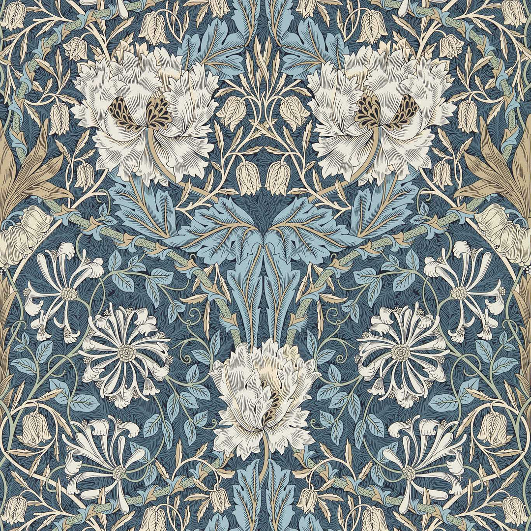 Honeysuckle and Tulip - Woad / Thyme