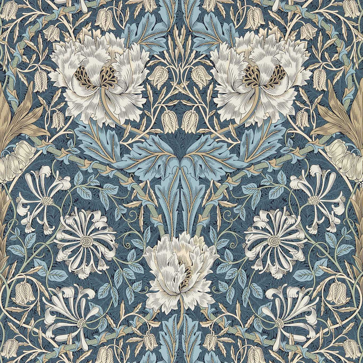 Honeysuckle and Tulip - Woad / Thyme