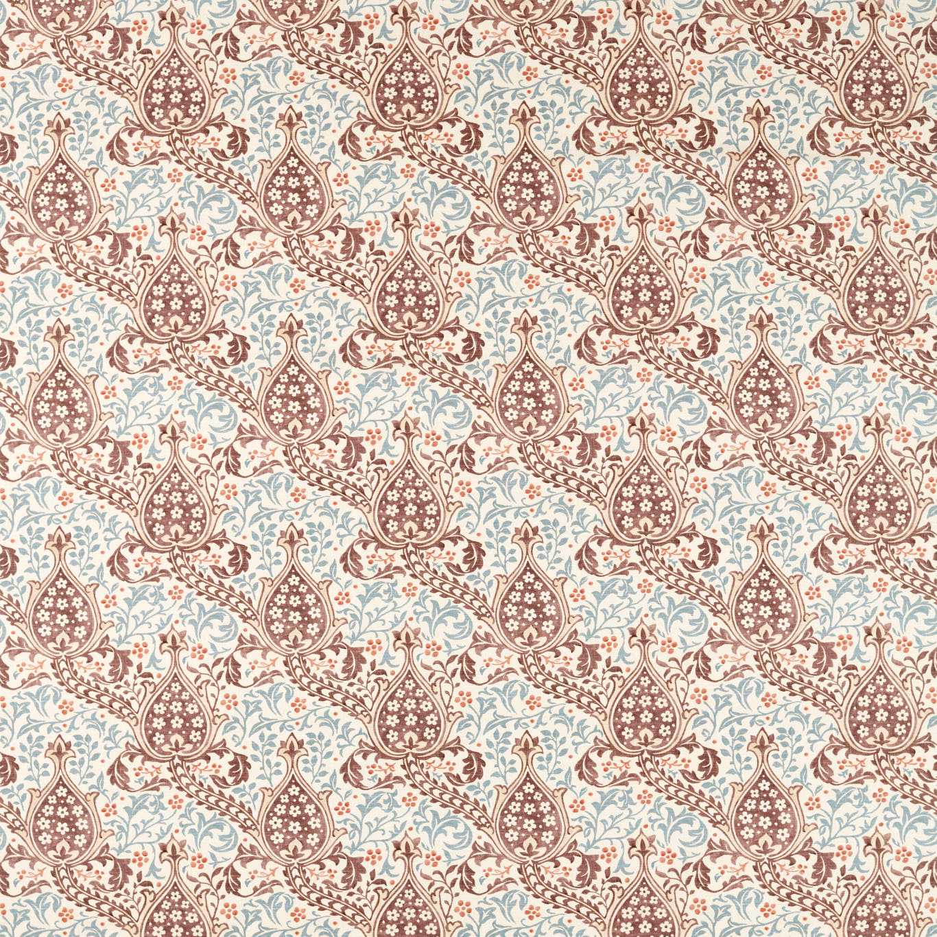 Persian Tulip - Umber / Mineral Blue