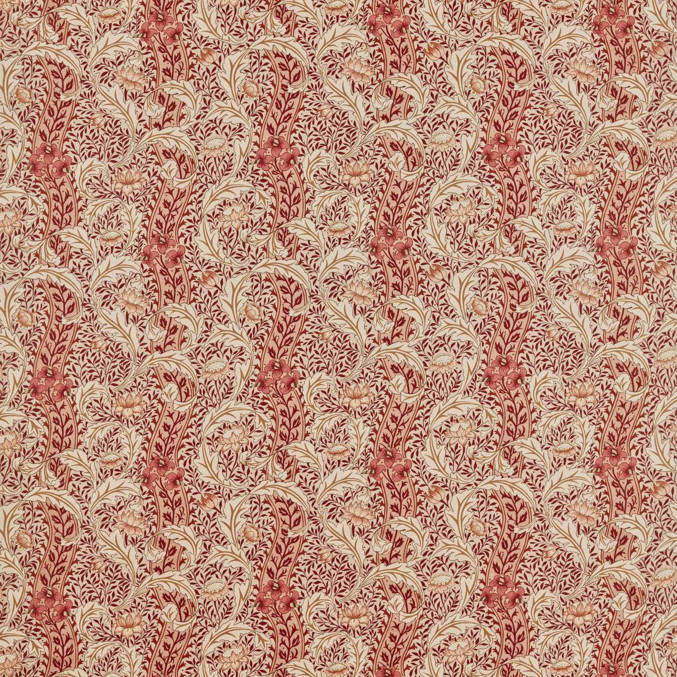Wild Tulip & Vine - Linen / Plum