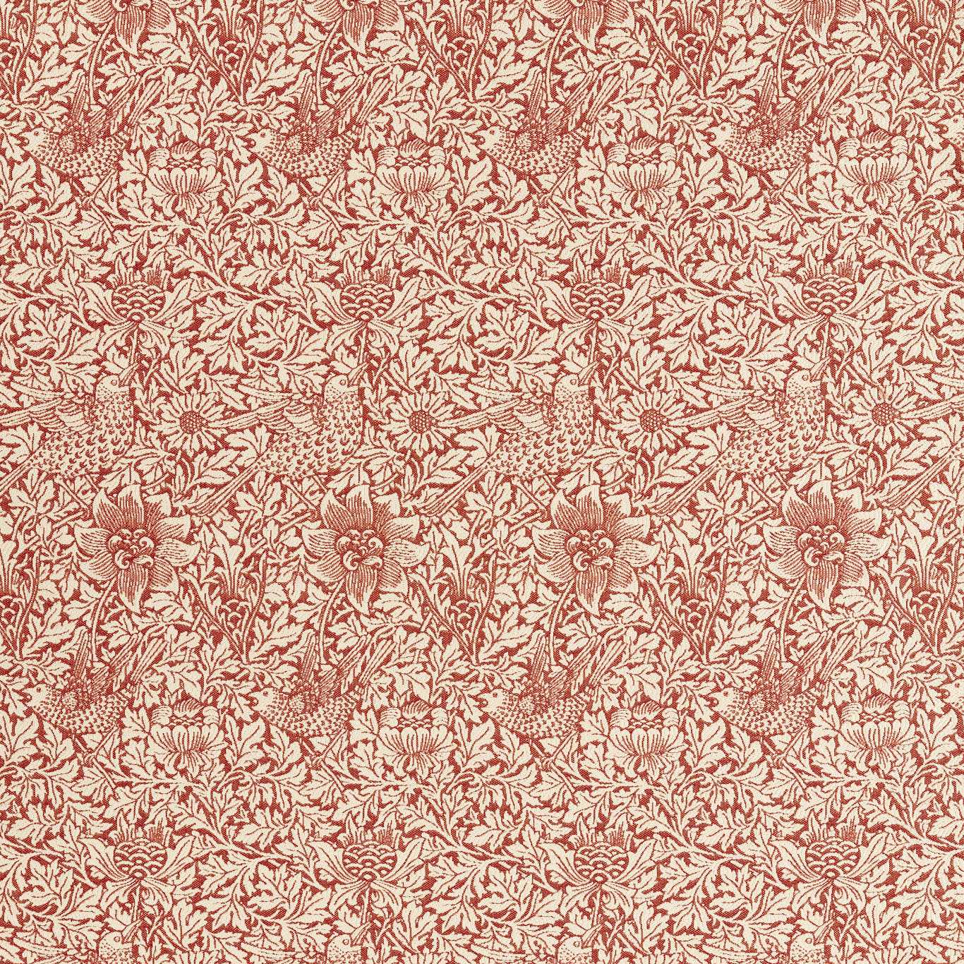 Bird & Anemone Weave - Rose