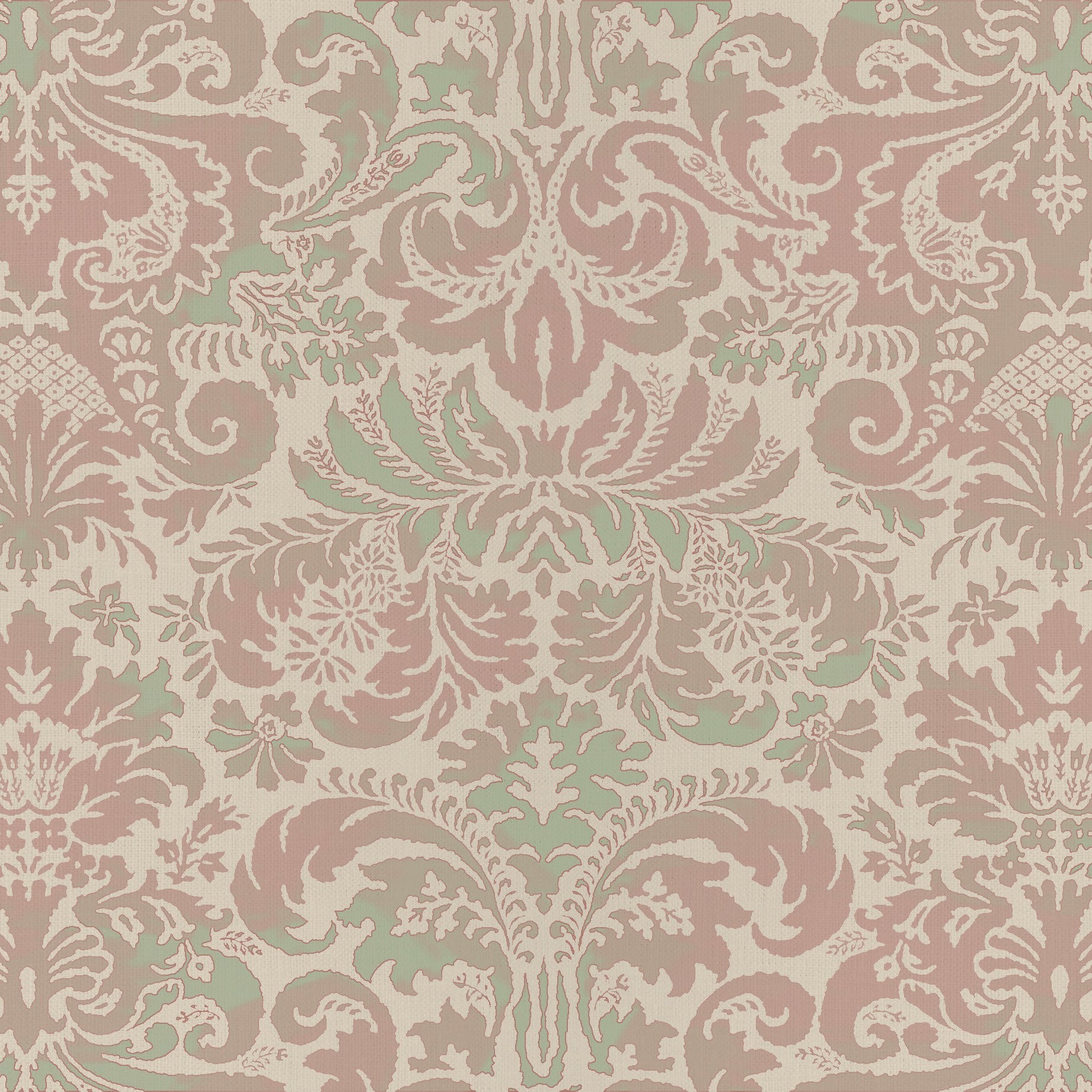 Mariano - Resist Cranberry-Moss / Antique