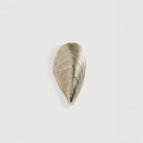 Mussel Shell Bathroom Wall Light - Nickel