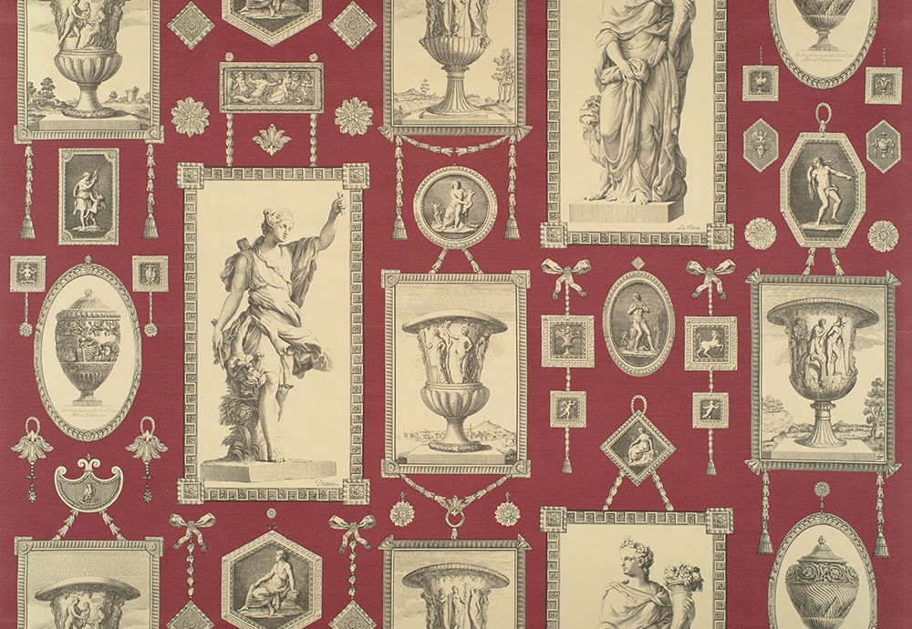 Classical Garden - Burgundy